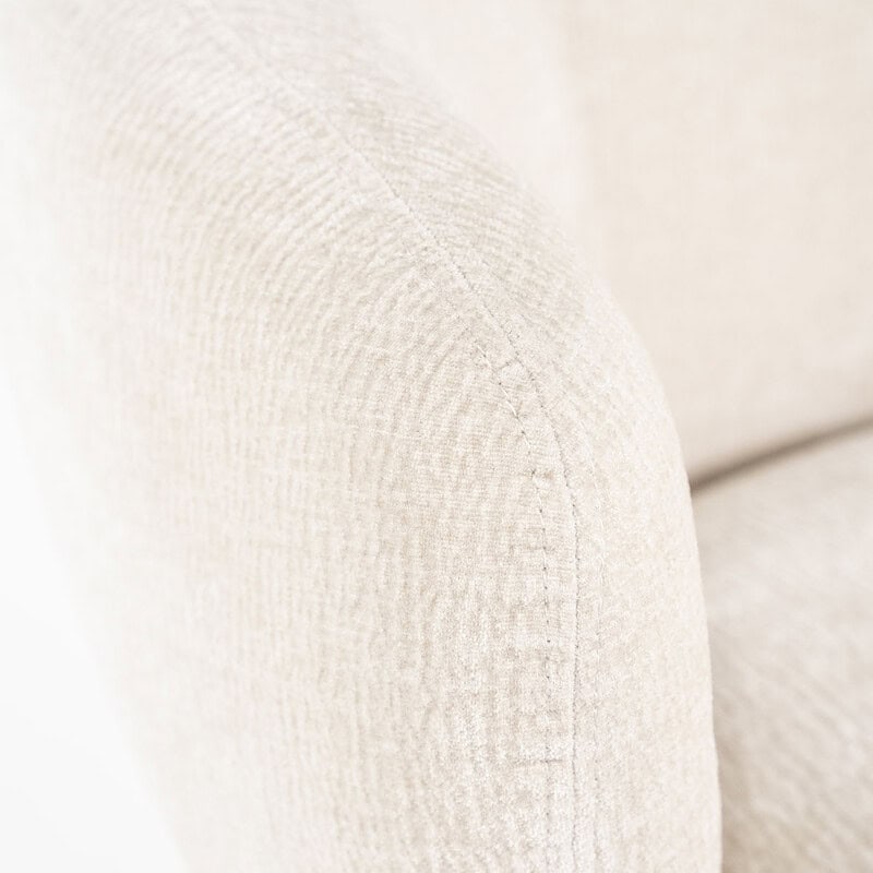 Sessel David Beige Safari von Eleonora, Detailfoto 7
