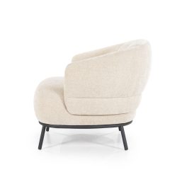 Fauteuil David Taupe Safari, van Eleonora, detailfoto 4