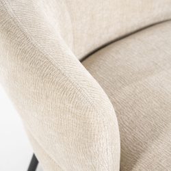 Fauteuil David Taupe Safari, van Eleonora, detailfoto 7