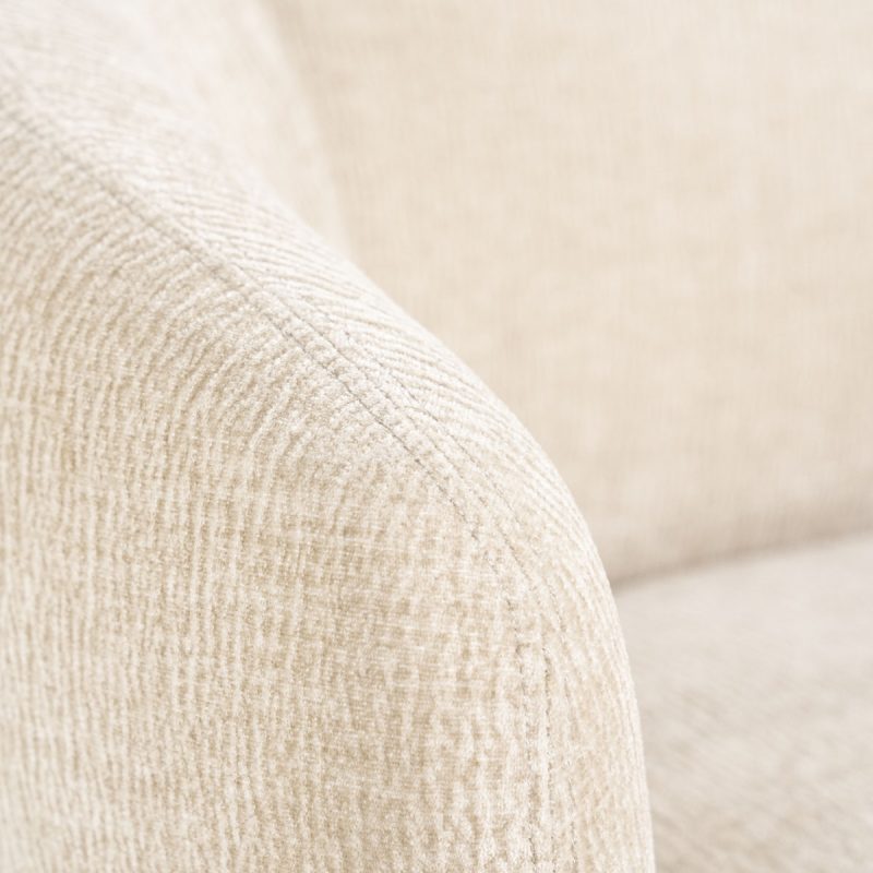 Fauteuil David Taupe Safari, van Eleonora, detailfoto 8