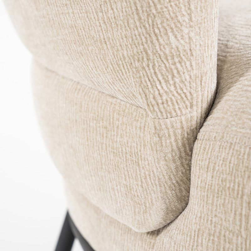 Fauteuil David Taupe Safari, van Eleonora, detailfoto 9