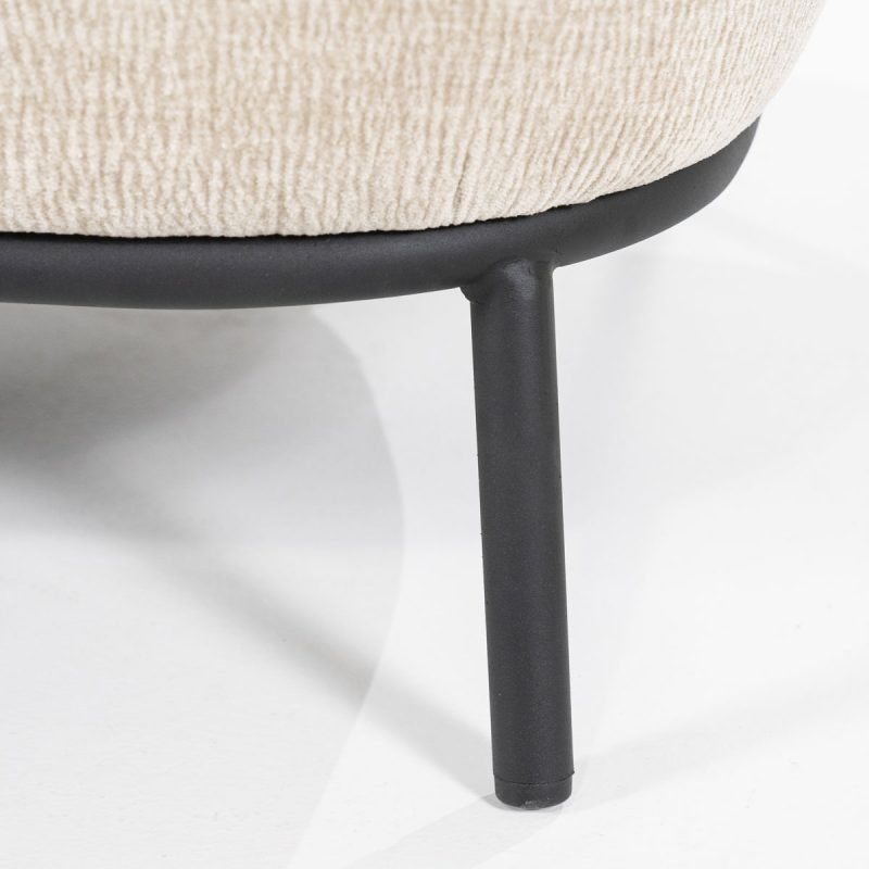 Fauteuil David Taupe Safari, van Eleonora, detailfoto 10