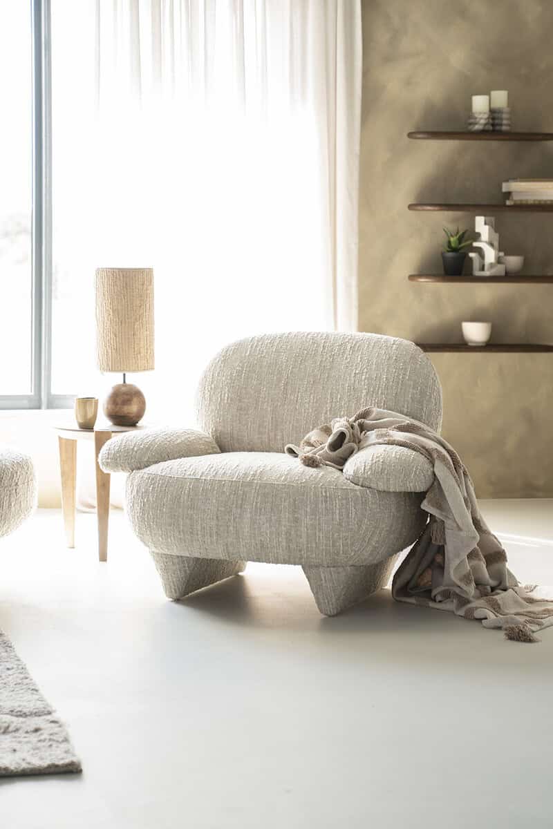 Sessel Jayden Beige Barkley von Eleonora, Detailfoto 3
