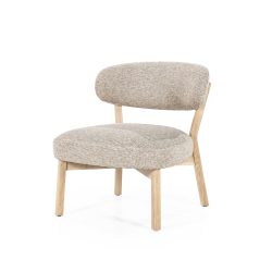 Fauteuil Mikky naturel - taupe Moon, van Eleonora, hoofdfoto