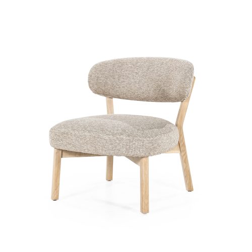 Fauteuil Mikky naturel - taupe Moon, van Eleonora, hoofdfoto