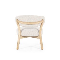Fauteuil Mikky naturel - taupe Moon, van Eleonora, detailfoto 6