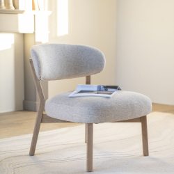 Fauteuil Mikky naturel - taupe Moon, van Eleonora, detailfoto 3