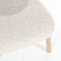 Fauteuil Mikky naturel - taupe Moon, van Eleonora, detailfoto 8