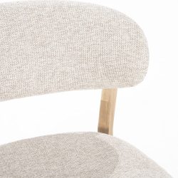 Fauteuil Mikky naturel - taupe Moon, van Eleonora, detailfoto 9