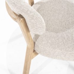 Fauteuil Mikky naturel - taupe Moon, van Eleonora, detailfoto 10