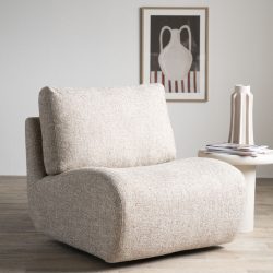 Fauteuil Lucia Beige Donna, van Eleonora, detailfoto 4