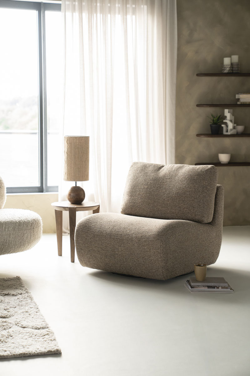 Fauteuil Lucia Beige Donna, van Eleonora, detailfoto 3