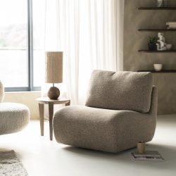 Fauteuil Lucia Taupe Donna, van Eleonora, detailfoto 3