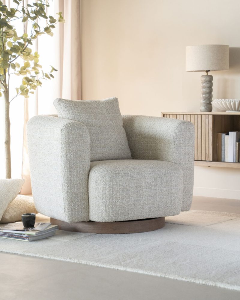 Fauteuil Jordan - beige Asti, van Eleonora, detailfoto 2
