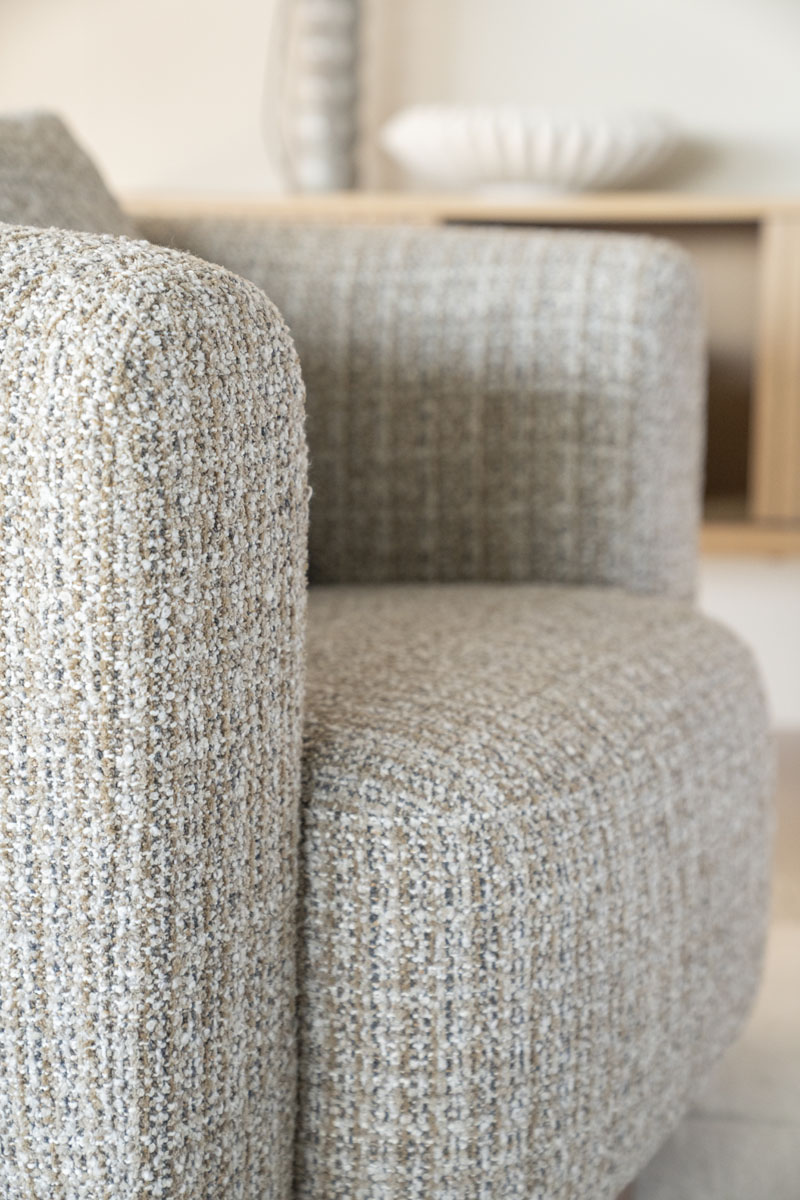 Fauteuil Jordan Taupe Asti, van Eleonora, detailfoto 5