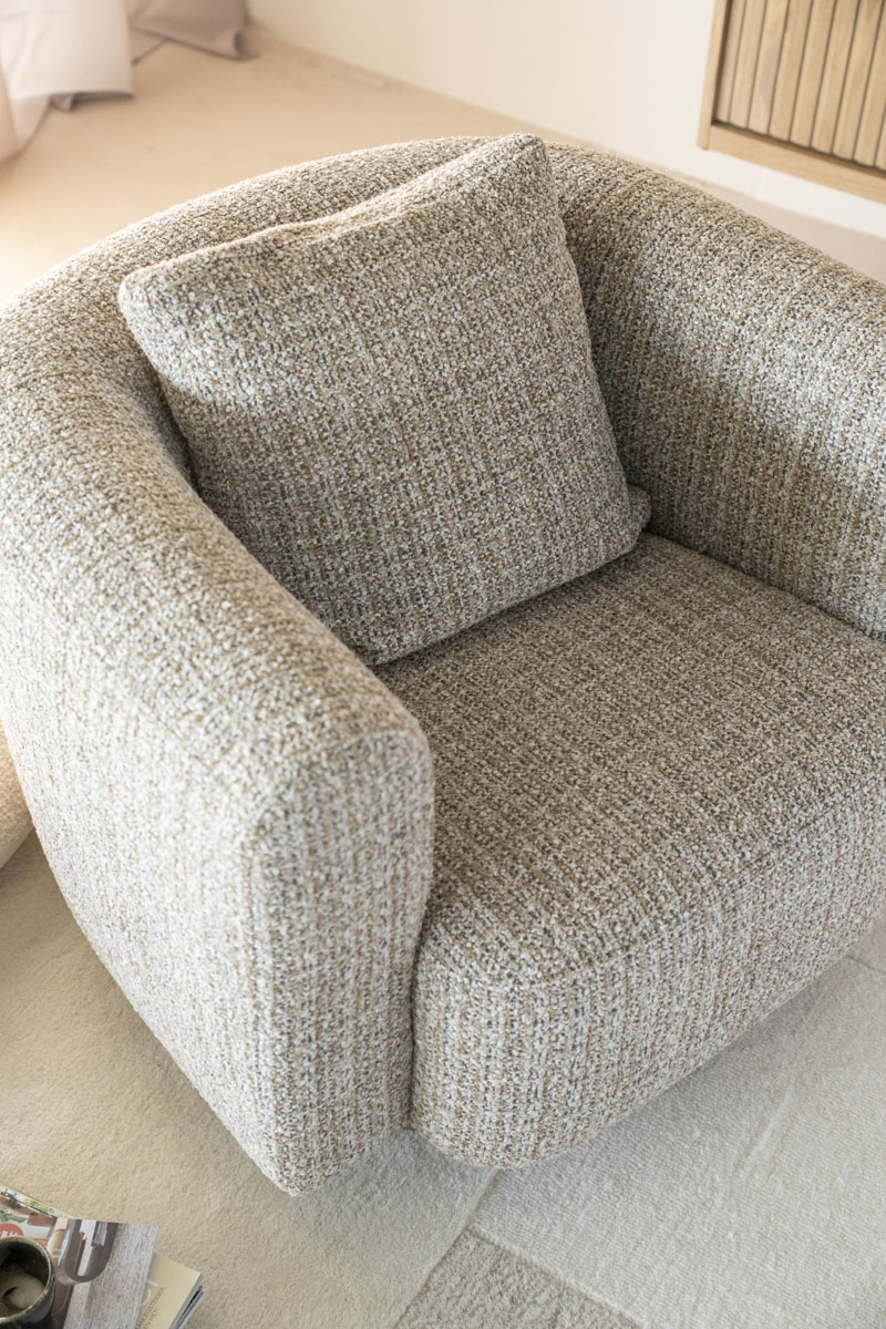 Fauteuil Jordan Taupe Asti, van Eleonora, detailfoto 4