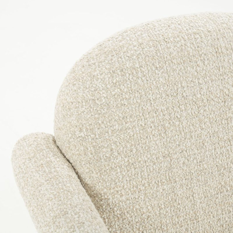 Fauteuil Monica - beige Asti, van Eleonora, detailfoto 8