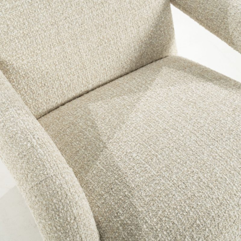 Fauteuil Monica - beige Asti, van Eleonora, detailfoto 9