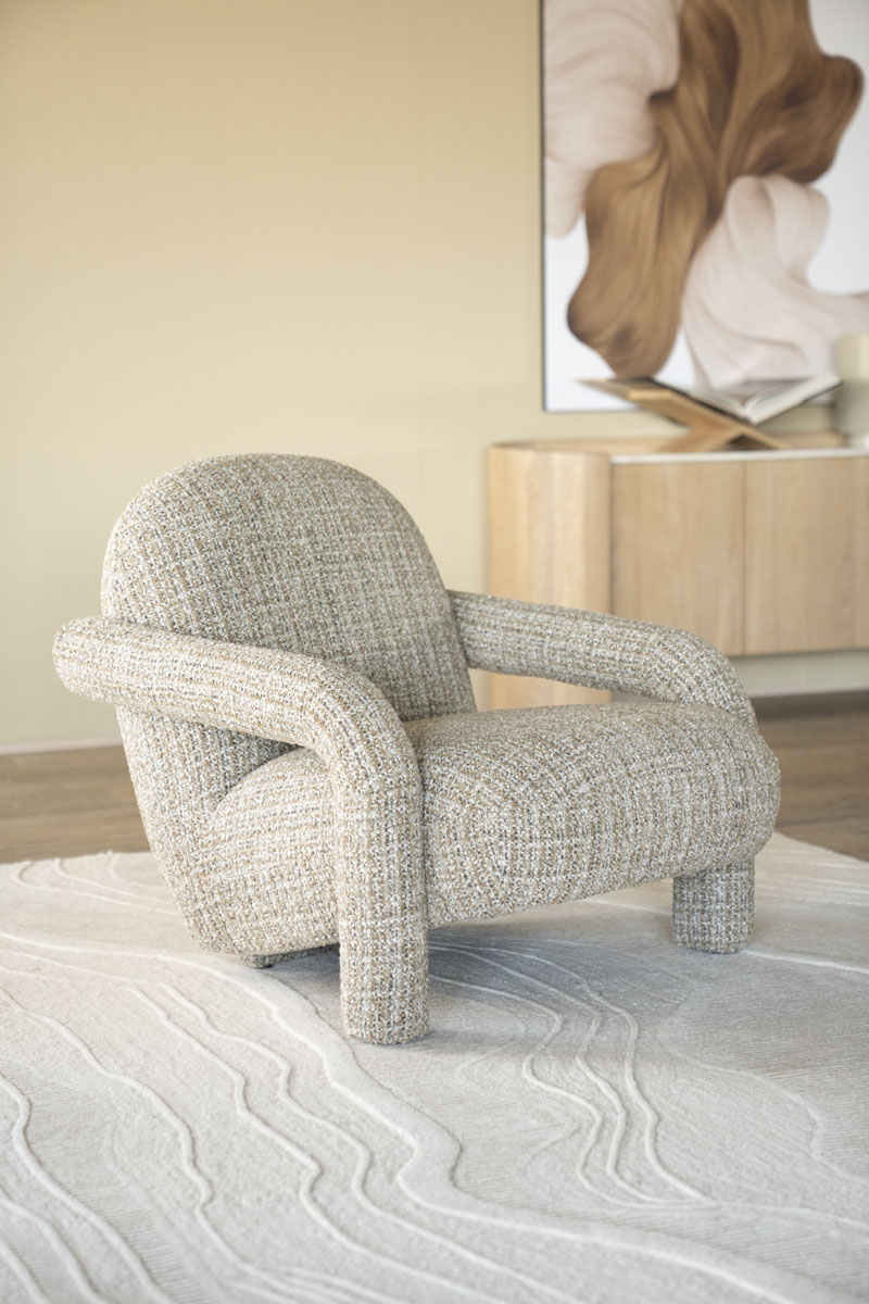 Fauteuil Monica - taupe Asti, van Eleonora, detailfoto 4