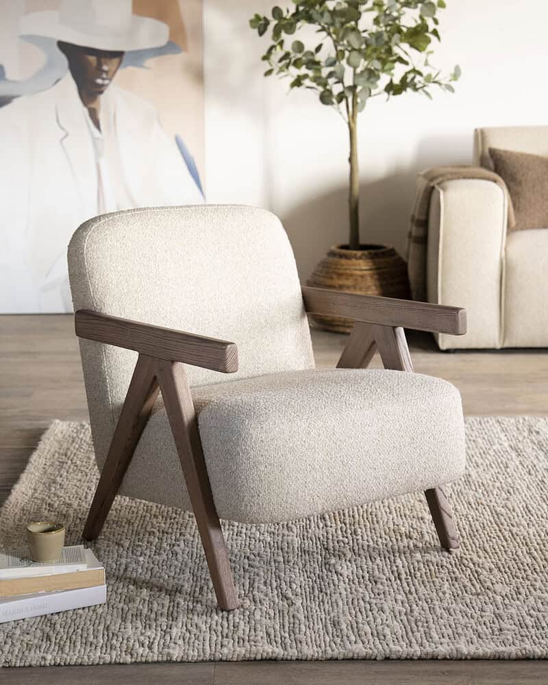 Fauteuil Francis - beige Flou, van Eleonora, detailfoto 2
