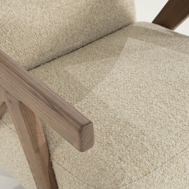 Fauteuil Francis - beige Flou, van Eleonora, detailfoto 7