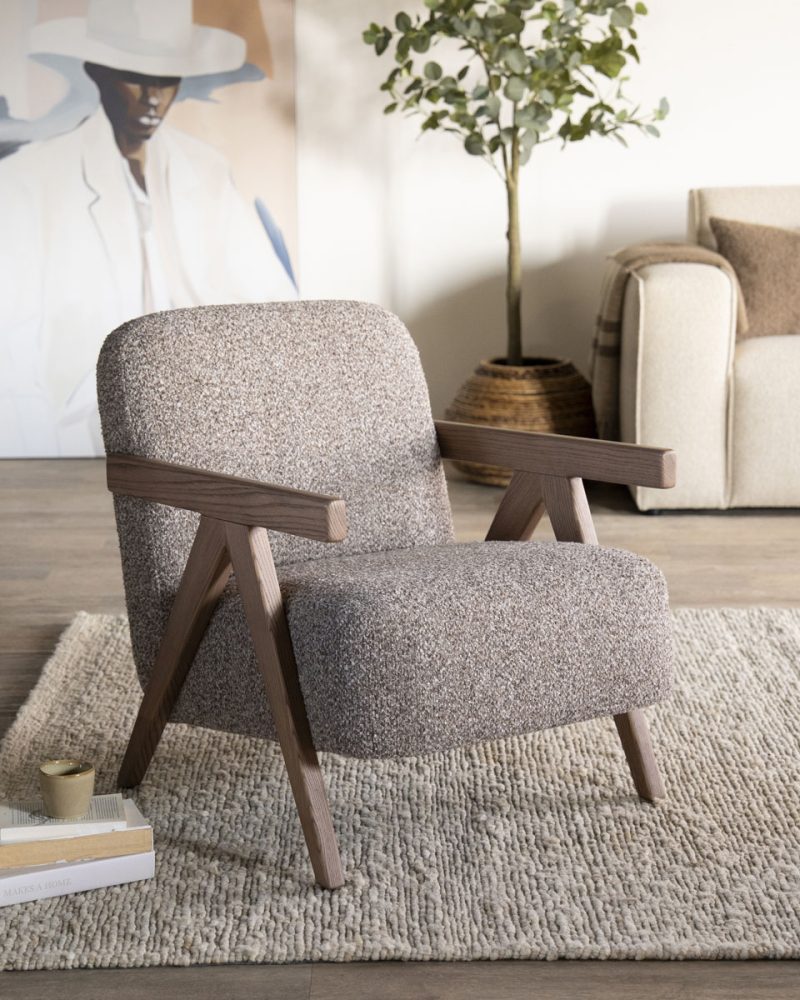 Fauteuil Francis - taupe Flou, van Eleonora, detailfoto 4