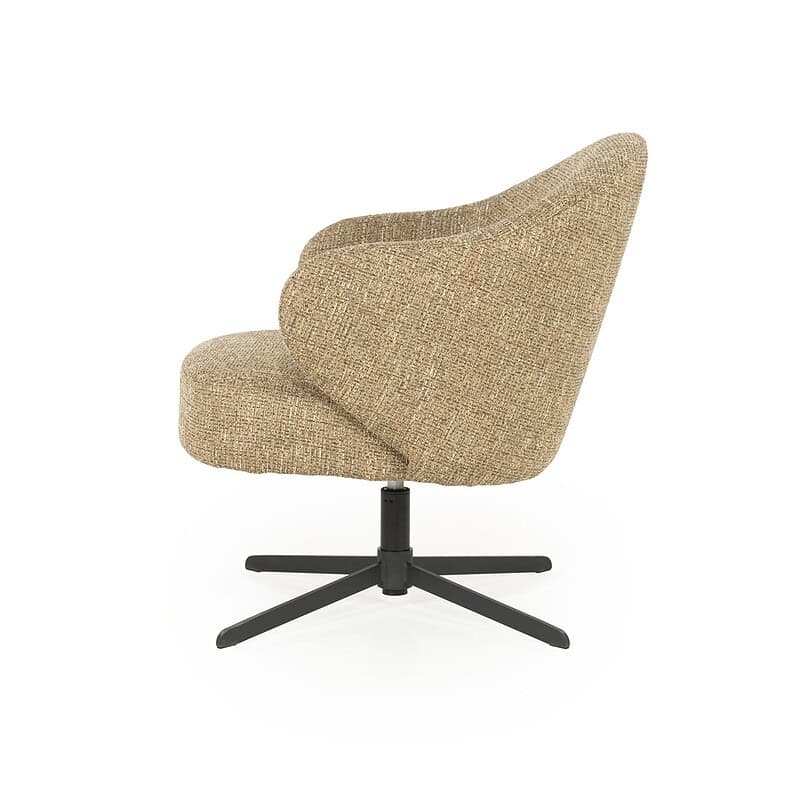 Fauteuil Connor - mosterd Donna, van Eleonora, detailfoto 3