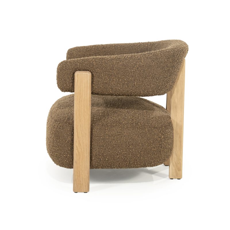 Sessel Lola – braun Hush, von Eleonora, Detailfoto 3