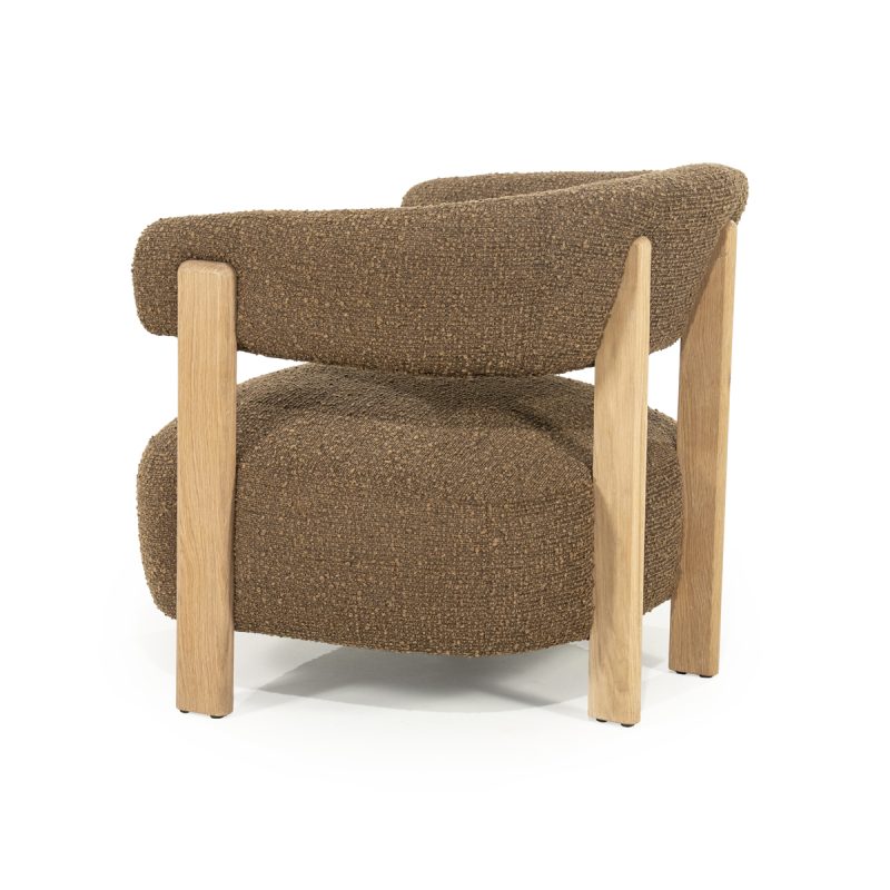 Sessel Lola – braun Hush, von Eleonora, Detailfoto 4