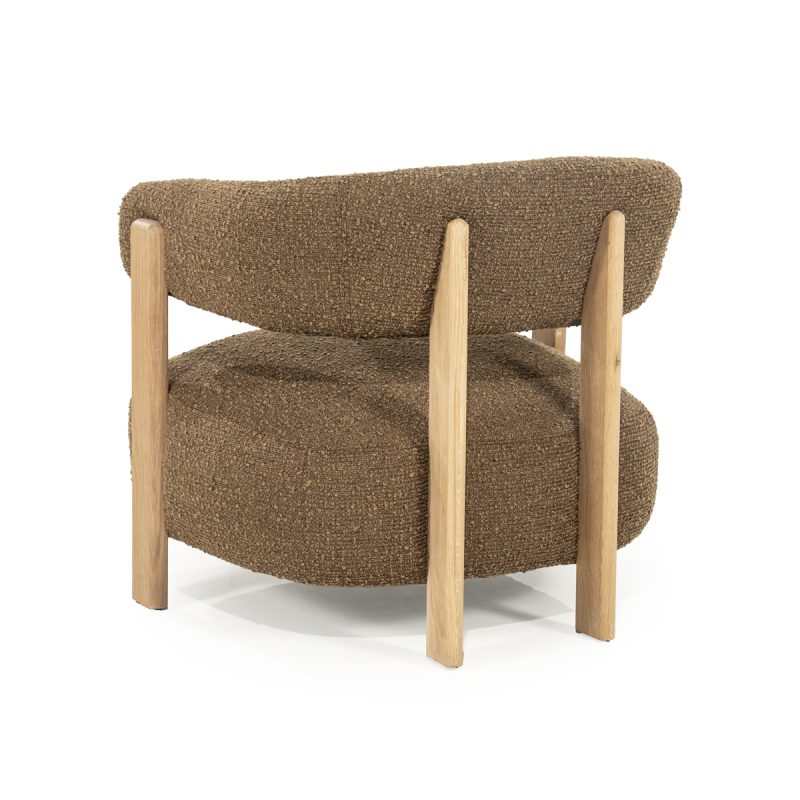 Sessel Lola – braun Hush, von Eleonora, Detailfoto 5