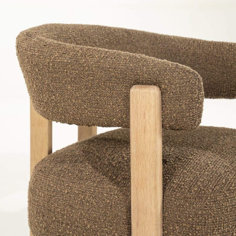 Sessel Lola – braun Hush, von Eleonora, Detailfoto 10