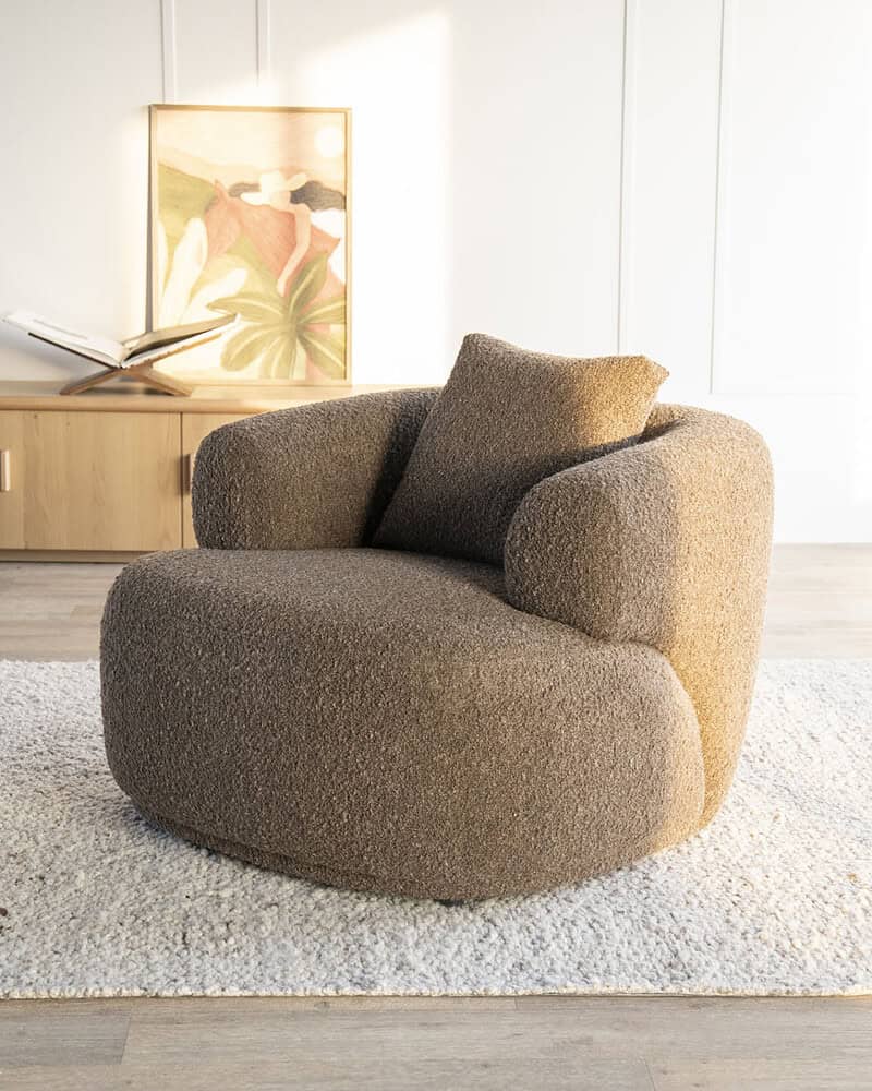 Sessel Bruno – braun Koda, von Eleonora, Detailfoto 3