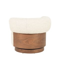 Fauteuil Nila bruin - beige Vanu, van Eleonora, detailfoto 5