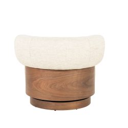 Fauteuil Nila bruin - beige Vanu, van Eleonora, detailfoto 6