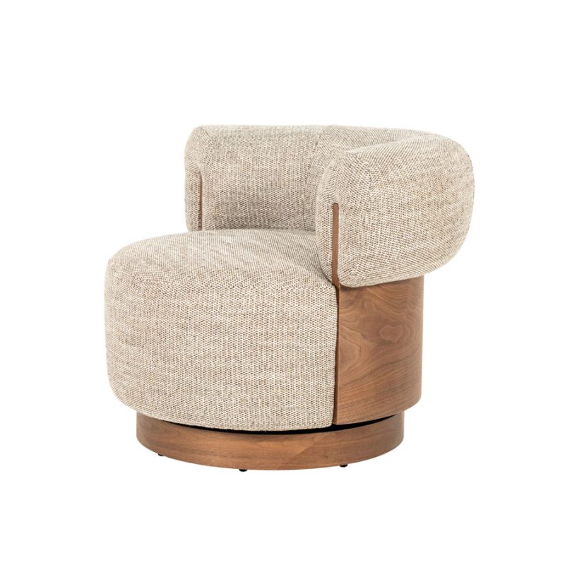 Fauteuil Nila bruin - taupe Vanu, van Eleonora, detailfoto 6