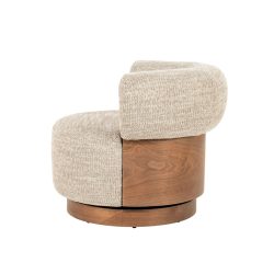 Fauteuil Nila bruin - taupe Vanu, van Eleonora, detailfoto 7