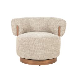 Fauteuil Nila bruin - taupe Vanu, van Eleonora, detailfoto 10