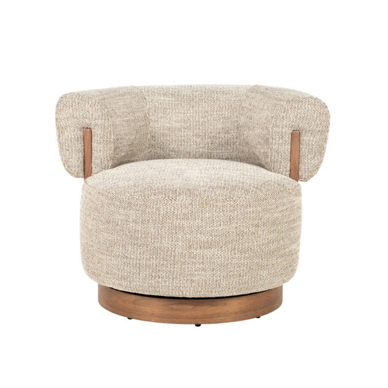 Fauteuil Nila bruin - taupe Vanu, van Eleonora, detailfoto 10