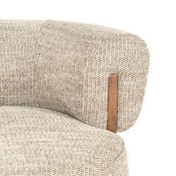 Fauteuil Nila bruin - taupe Vanu, van Eleonora, detailfoto 11
