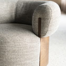Fauteuil Nila bruin - taupe Vanu