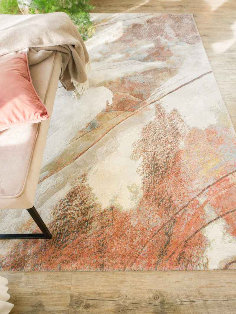 Acampo 7270 ovaal karpet 200x290 in modern interieur sfeerbeeld