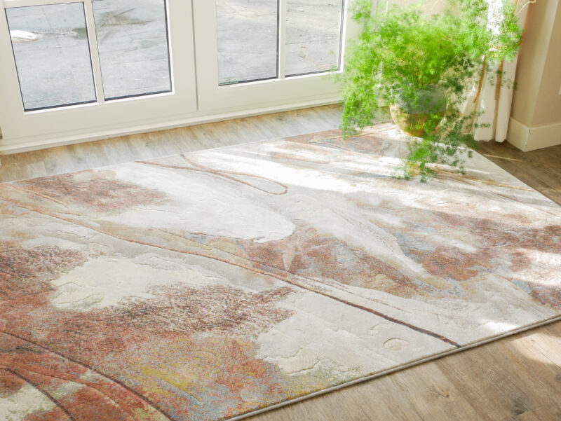 Acampo 7270 ovaal karpet close-up kleurdetail polypropyleen heatset collectie 2026