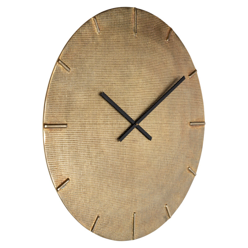 Moderne houten wandklok met minimalistische uitstraling, perfect voor een stijlvolle interieurdecoratie. Gemaakt van hoogwaardig hout met zwarte wijzers, geschikt voor woonkamer of kantoor.