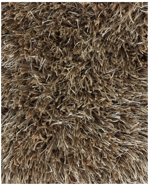 Love Shaggy Licht Bruin Rond, detail
