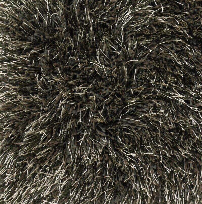 Love Shaggy Taupe Rond, detail 2