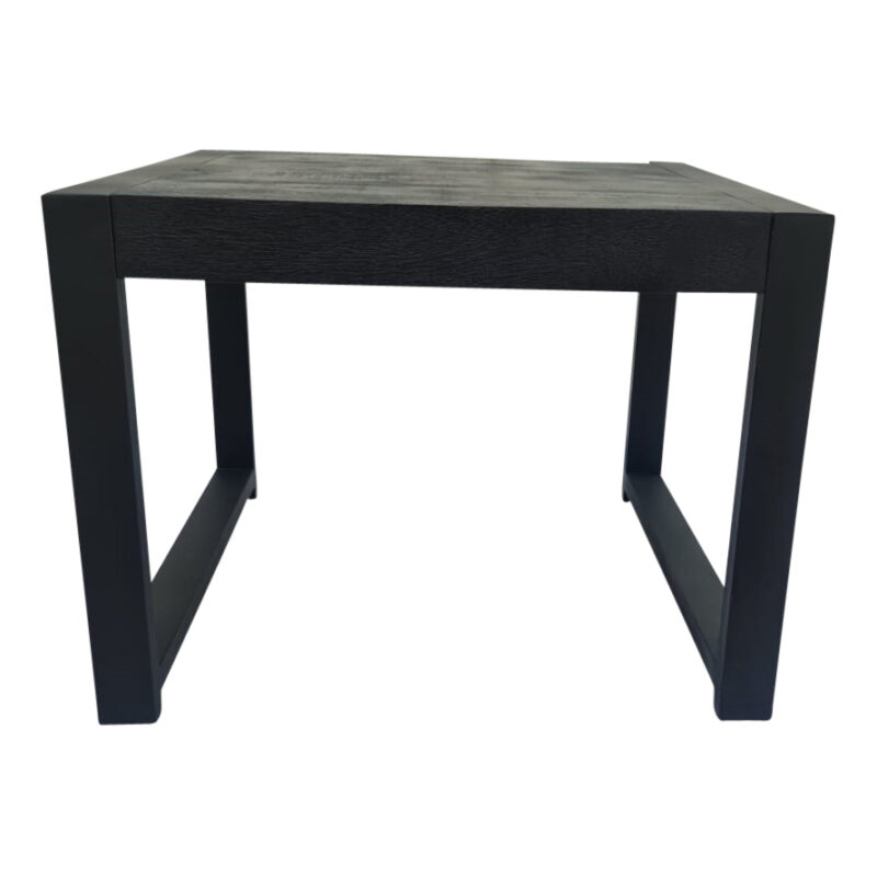 Beistelltisch Boaz aus schwarzem Mangoholz, 45 cm hoch, in modernem Interieur