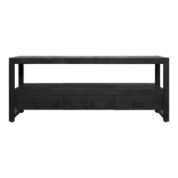 Tv meubel Boaz Zwart Mangohout 150 cm