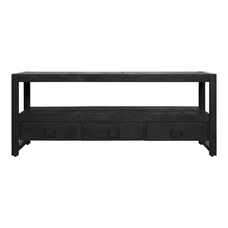 Tv meubel Boaz Zwart Mangohout 150 cm
