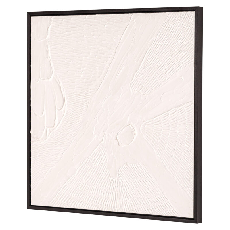 Wall art Janey zwart-wit gepresenteerd in een modern stijlvol interieur