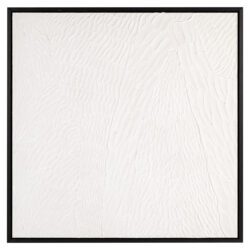 Handgemaakte wall art Janell in zwart en wit met moderne elegante uitstraling